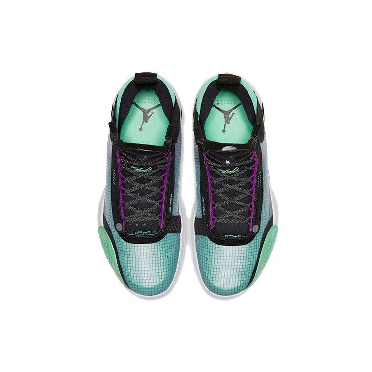 Air Jordan 34 PF Blue Void Men Sneakers Metallic-Silver BQ3381-400