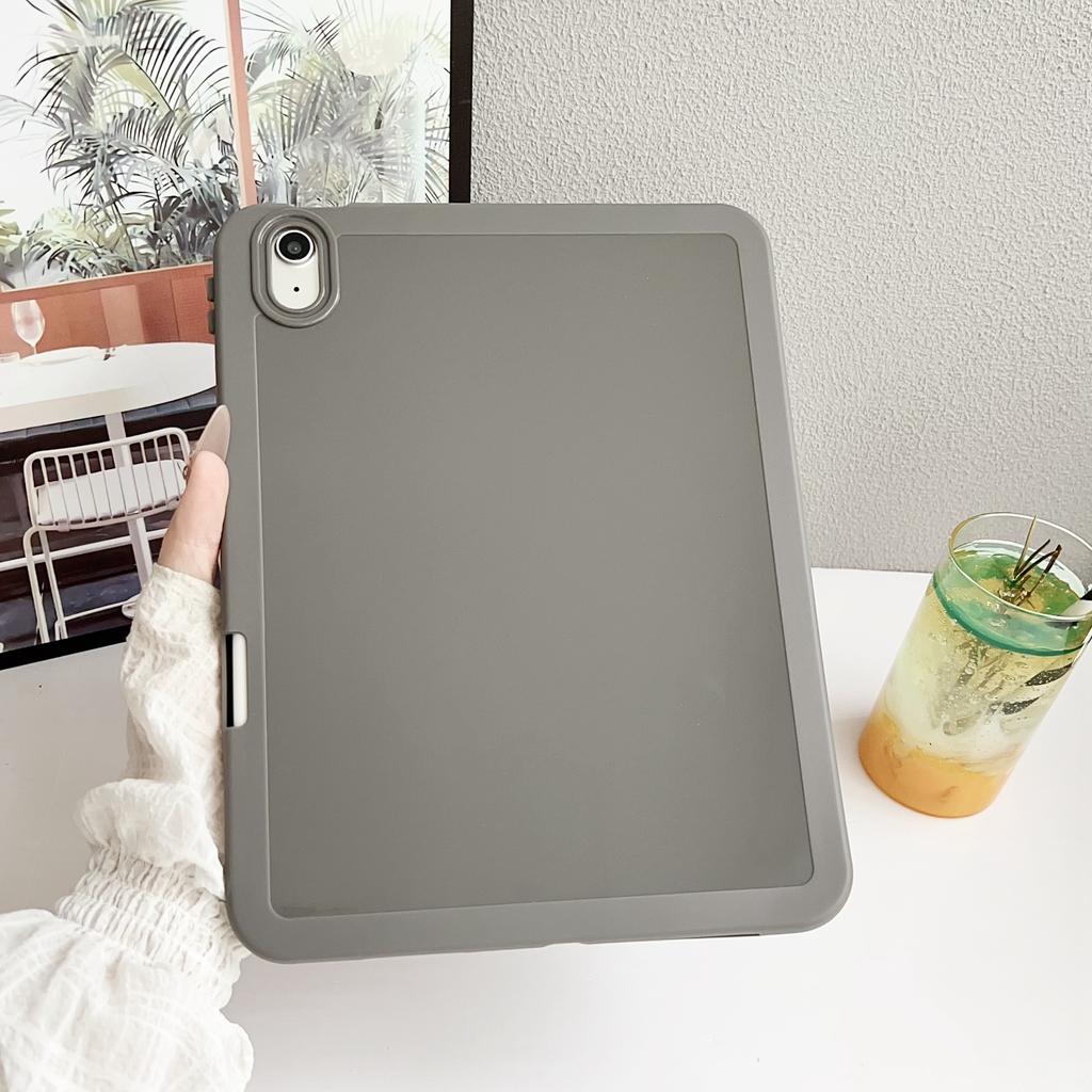 For iPad (2025)/10.9 (2022) Case Shockproof Soft TPU Tablet Cover with Pencil Holder