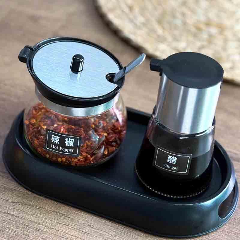 Ningzhao Commercial Glass Seasoning Set