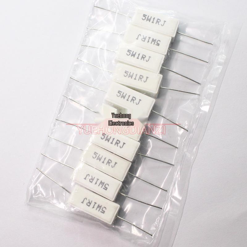 Horizontal Cement Resistor 5W: 1R, 1.2R, 1.5R, 1.8R, 5% Tolerance