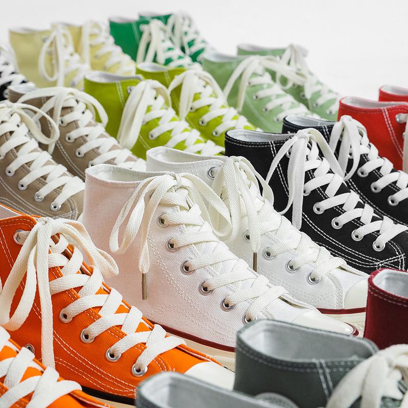 1970s Retro Canvas High-Top Shoes - Unisex, Versatile, Classic for Women and Men Spring 2025