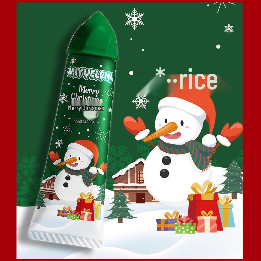 Mi Yue Le Ni Christmas Ice Cream Hand Cream 30g - Hydrating, Non-Greasy, Moisturizing, Refreshing Cone