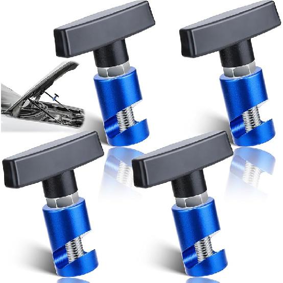 2 PCS Car Hood Prop Struts Clamp, Hood Strut Clamp, Car Lift Support Retaining Clip, 0.43 Inch Hood Lift Support Clip For Car, Automotive Tools For