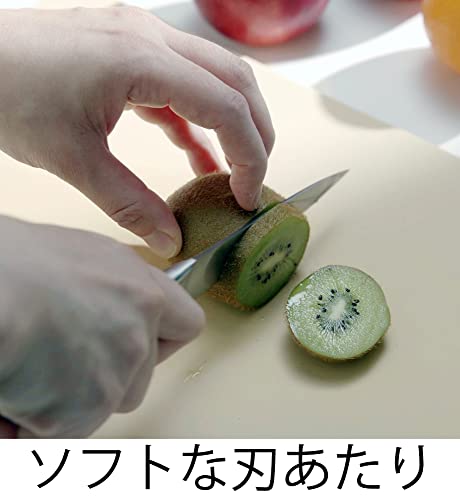 Fujiki Cutting Board, Made In Japan, Synthetic Rubber, Soft On the Blade, Easy To Use, Durable, 21 X 21 X 1.3 Cm, Square