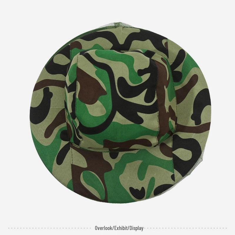 Unisex Outdoor Fishing Hat with Insect Repellent Net, Sun Protection, and Bee Protection Shield