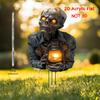 Halloween Lantern Terror Zombie Ornament Spooky 2D Acrylic Garden Ground Plug Ornament Home Outdoor Garden DIY Decoration Gift