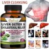 Liver Detoxification Soothing Capsules Milk Thistle and Dandelion Promote Lipid Reduction and Immune Enhancement 120 Capsules