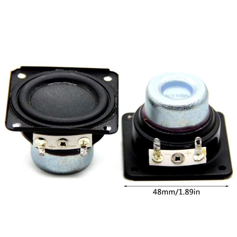 1/2pcs Powerful 48mm 10W Bass Speaker Compact 48mm Internal Magnetic Loudspeaker Easy Replacement for Card Speakers