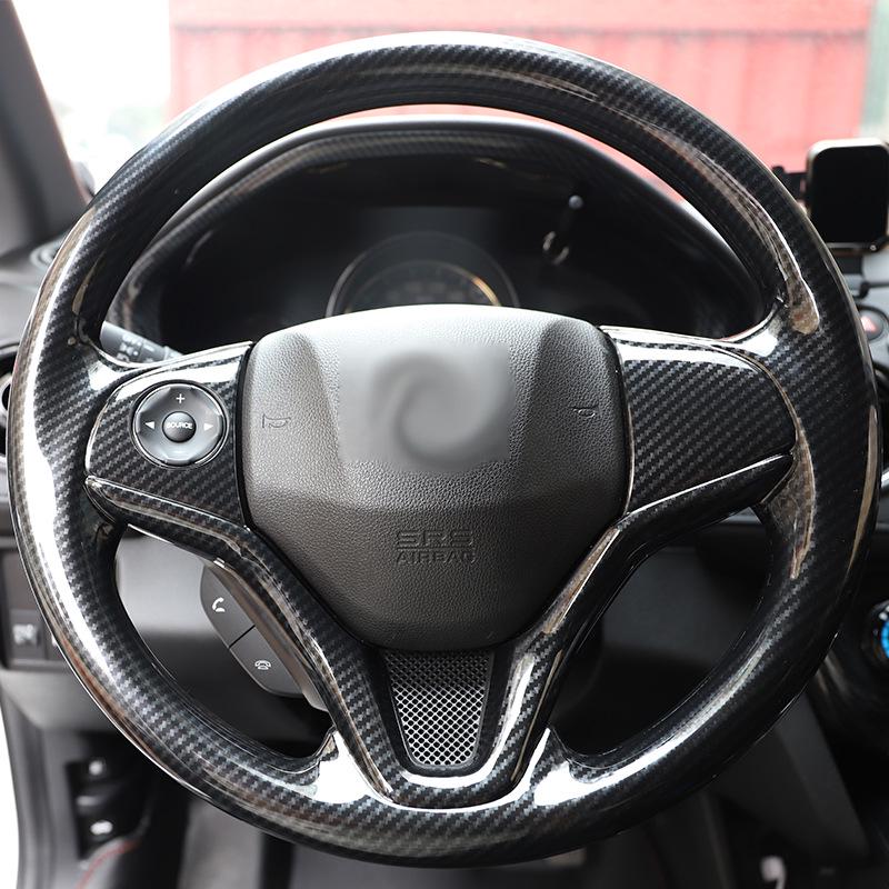 Peach Wood Carbon Fiber Steering Wheel Cover for Vezel/XRV (2015-2017 Models)