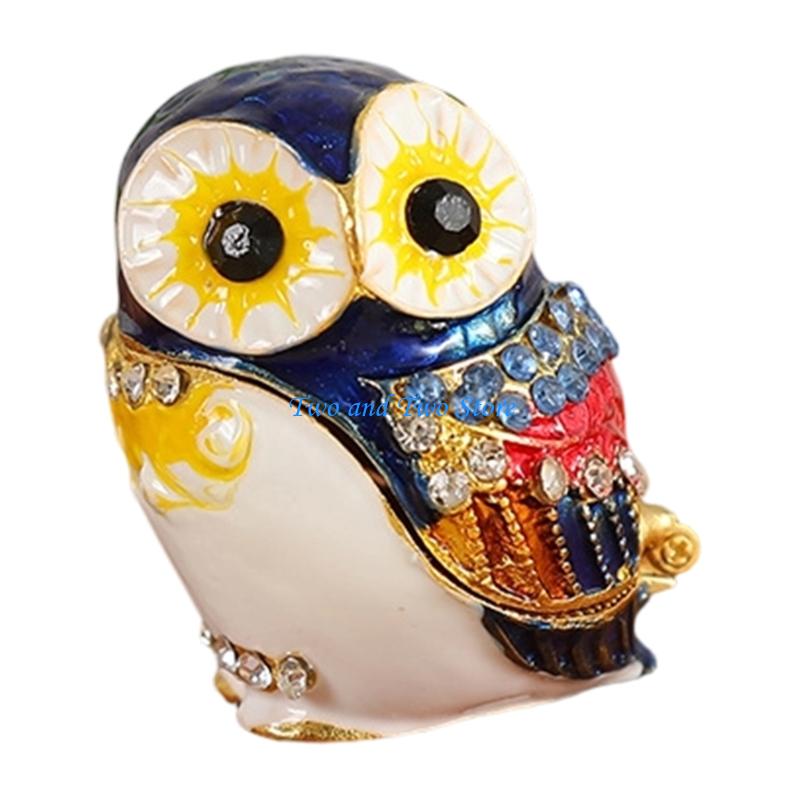 HX6F Jewelry Organizers Owl Earring Display Box Necklace Storaging Case for Secure Storage and Travel Convenience