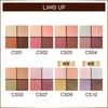 Excel Real Close Shadow CS10 (Aurora Pleated) Palette Eyeshadow, 4 Colors, 3 Textures (Gloss, Glitter, Matte)