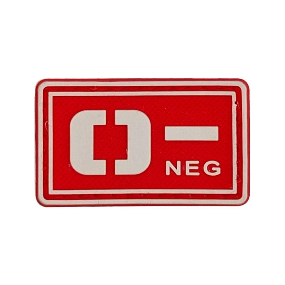 PVC Glue Stamp Blood Type Magic Sticker Embroidered Patch Emergency Armband  Helmet Decoration
