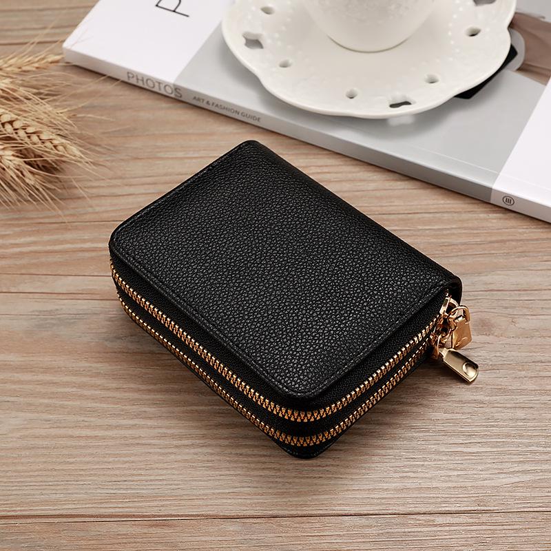 

Женский модный кошелек-гармошка с двойной молнией и множеством отделений для карт