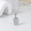 Non Fading Compass Pendant Necklace Silver Color Geometric Pendant Necklace  for Men Women