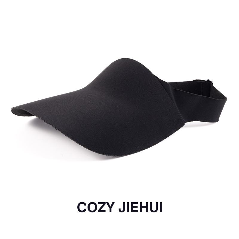 Traceless sun hat women's foldable empty top hat summer UV protection large brim sun hat student sun hat