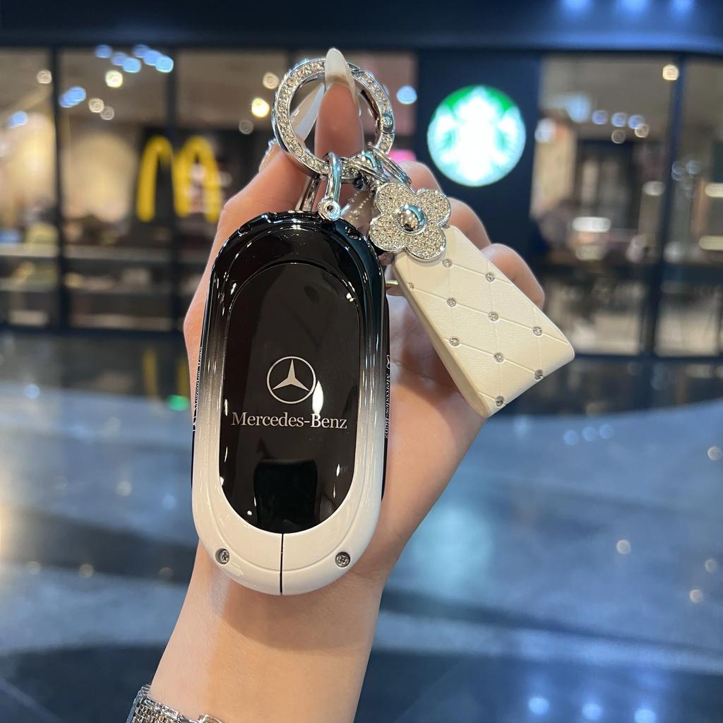 PEL5   Car Key Case Cover For Mercedes Benz C S Class W206 W223 S350 C260 C300 S400 S450 S500 Key Shell Protector