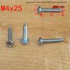 M4M5 Large Flat Head Galvanized Self-Tapping Phillips Wood Screws, Pan/Round Head