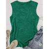 Colorful Palm Tree Print Loose Women Beach Sleeveless Tank Top