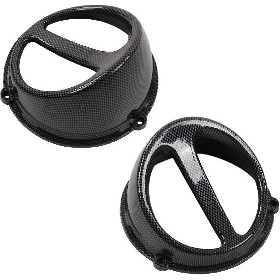 KIMISS GY6 Fan GY6 Fan Cover Motorcycle Air Scoop Cover Engine Cooling Fan Cover GY6 Performance Parts Carbon Fiber Style for GY6 152QMI 157QMJ