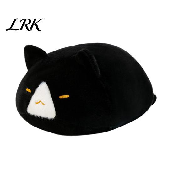 Non-toxic Plush Toy Lying Down Cat Pillow, Soft Stuffed Kitten Doll, Cute Doll Sleeping Plushie for Bedroom, Cuddle Gift Girls Kids Safe Animal 30cm D