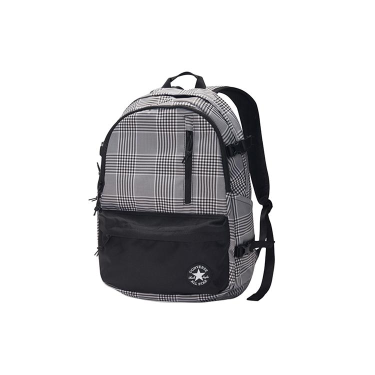 New Converse Straight Edge Polyester Backpack Regular Men's Gray 10019899001
