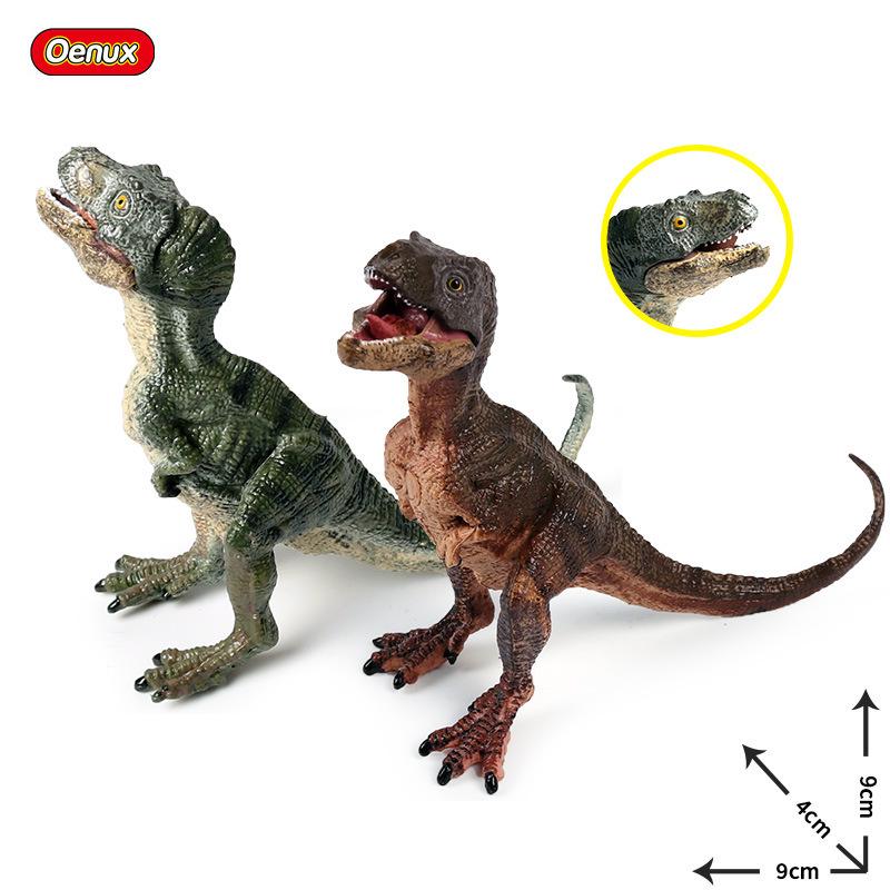 Jurassic Dinosaur Hunter: Tyrannosaurus Rex Head Dragon Toy Model and Cognitive Solid Animal Ornament