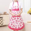 Baking Apron Soft Texture with Pocket Waterproof Sleeveless Anti-oil Ladies Fashion Cooking Apron for Kitchen