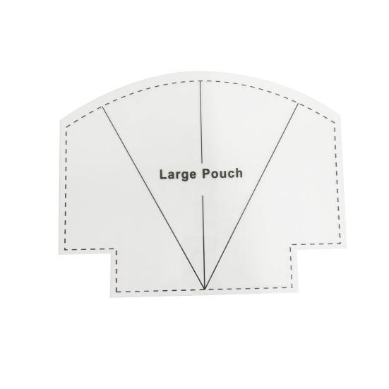 6/8/10 Inch Patchwork Ruler Anti-deformed Clear Lines Unbreakable Reusable Accurate Scale DIY Acrylic Scallops Zip Pouch Template Set Sewing Supplies