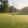 Golf Practice Flagpole Detachable with Integrated Sleeve Flag