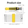 12 in 1 Screwdriver Set Multifunctional Cross Flat Shaped Screwdriver Head Precision Handheld Maintenance Tool