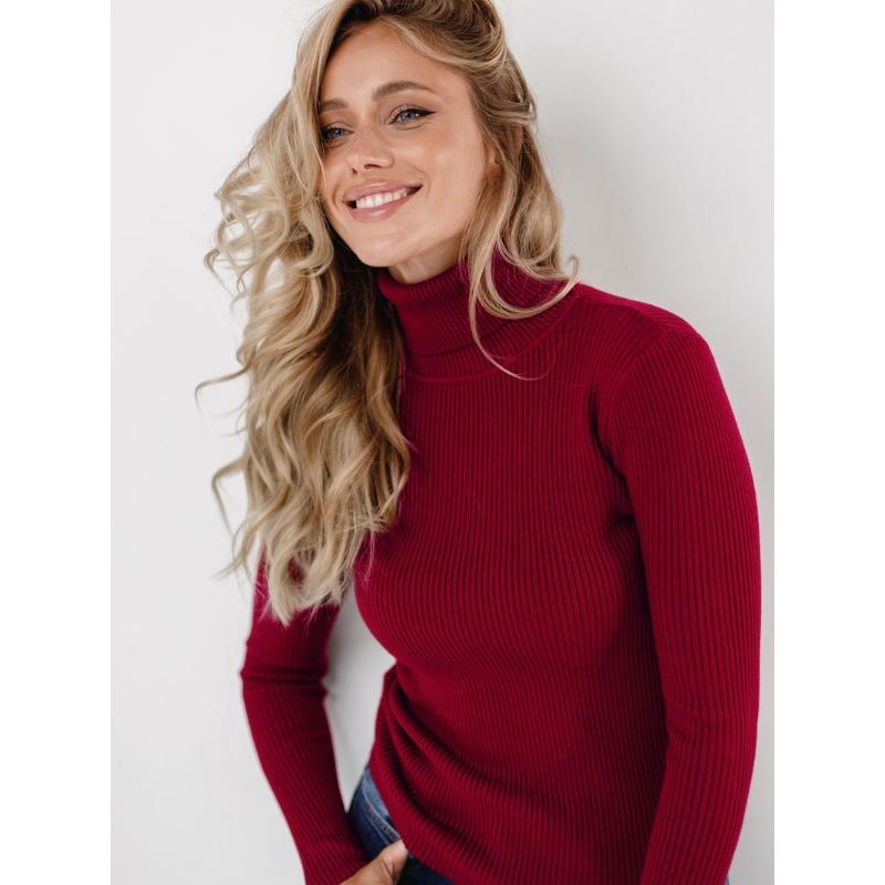 Herbst Winter Rollkragen Strickpullover Mode Damen Casual Pullover Unterteil Langarm Pullover Einfarbig Schlicht Basic Oberteile Strickbekleidung 1224