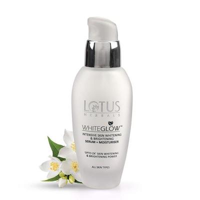 Lotus Herbals Whiteglow Εντατικός Ορός Δέρματος + Ενυδατική Κρέμα | Θρέφει & Ενυδατώνει το Δέρμα | Για Όλους τους Τύπους Δέρματος | 30ml