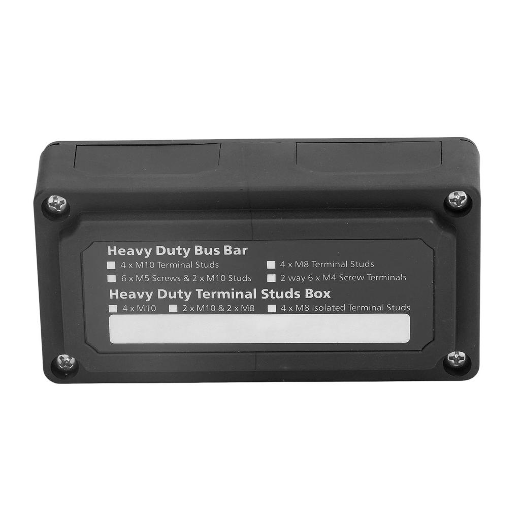 Power Distribution Block M8 Screw Terminal Bus Bar DC 48V 300A for Automobile Boat