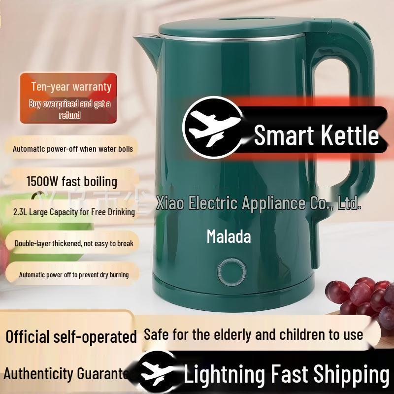 Large Capacity Electric Kettle for Home, Auto Power-Off, Ideal for Dorms
