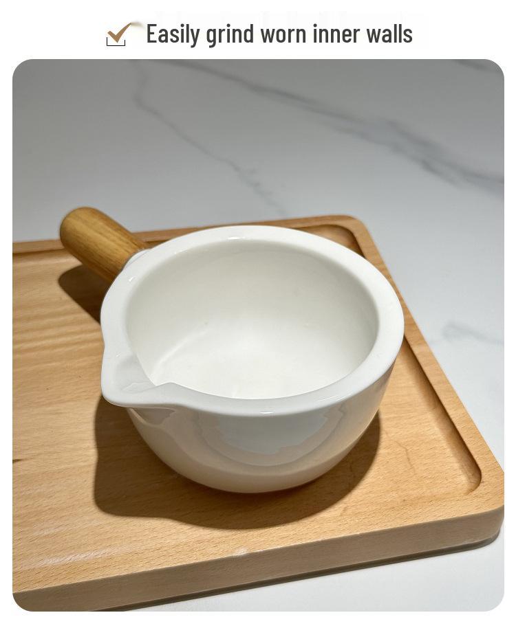 Ceramic Mortar & Pestle: Hunan Cuisine Garlic Grinder for Eggplant, Chili, and Tea.