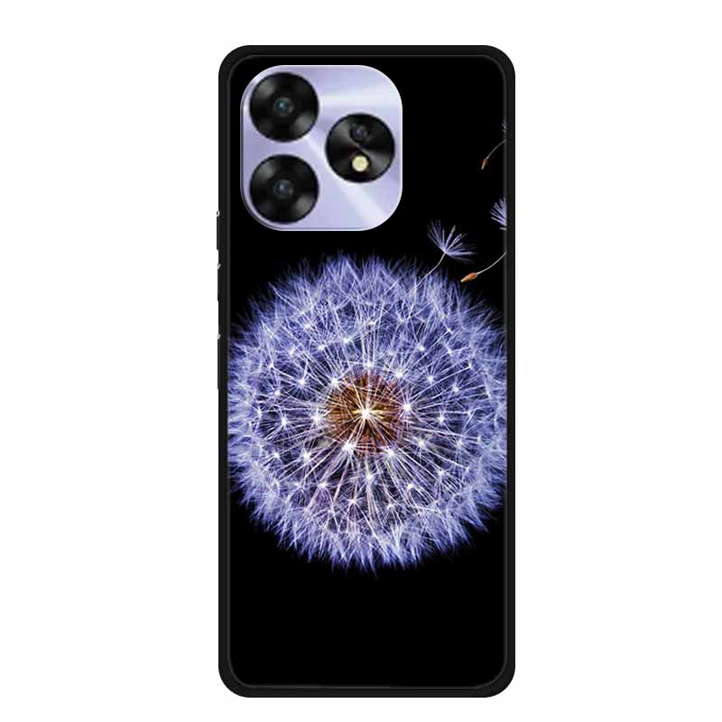 For Umidigi A15c A15 Case Painted Black Bumper TPU Soft Silicone Phone Cover For Umidigi A15 Cases A 15 15T Coque Funda Capa Cat