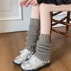 Japanese Student Leg Warmer Footless Socks for Women Girls Scrunch Lantern Boot Covers Solid Color Loose Leg Sleeves