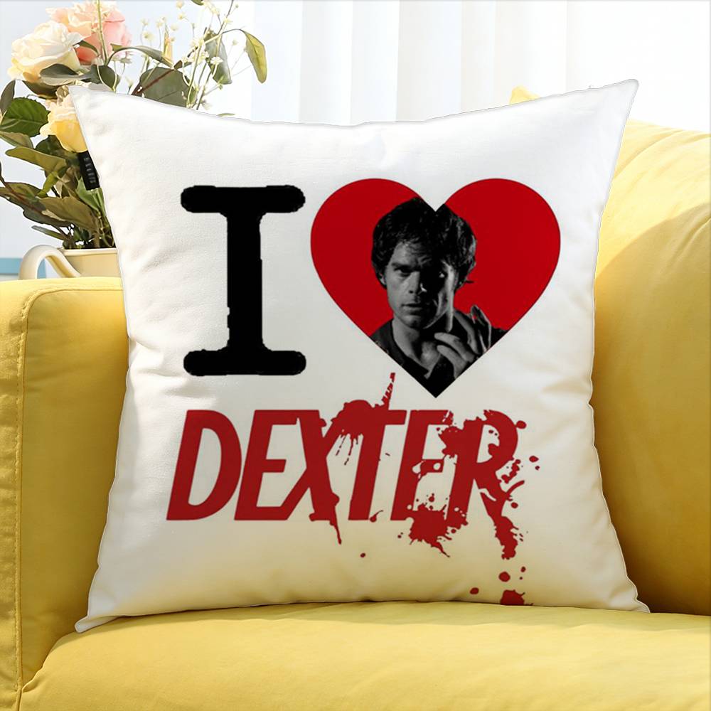 D-Dexter Morgan World Various Sizes Square Pillow Case For Car Home Bedchamber Decor