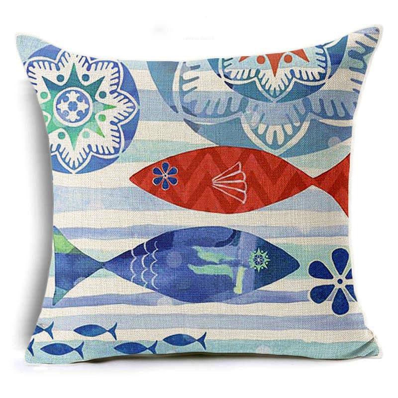European and American Retro Mermaid Pillowcase Car Cushion