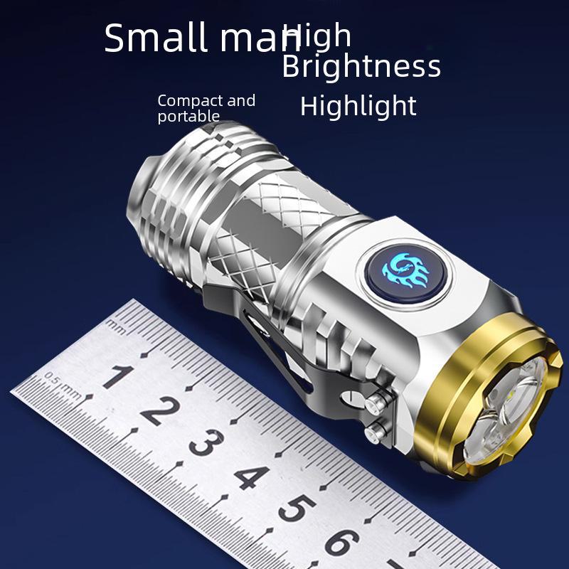 Niyang Super Bright Rechargeable Three-Eyed Long-Range Flashlight
