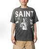 Washed And Damaged Short-Sleeved T-Shirt Trendy Brand Men
