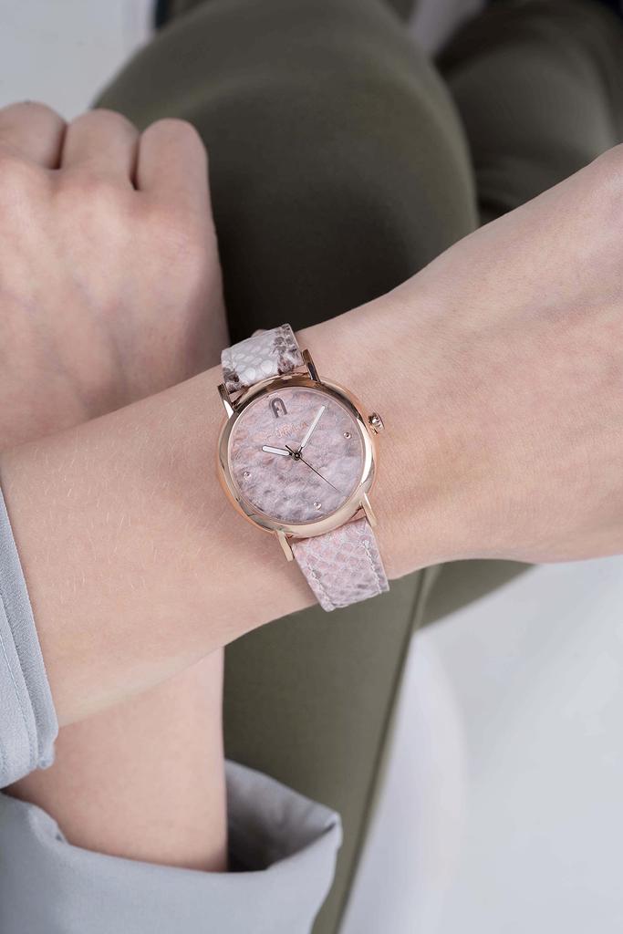 Watch FURLA EASYSHAPE Easy Shape Snake Pattern Dial Stainless Steel Quartz 32MM Watch Jewelry Accessory WW00024018L3 [Furla] Women's [Item]