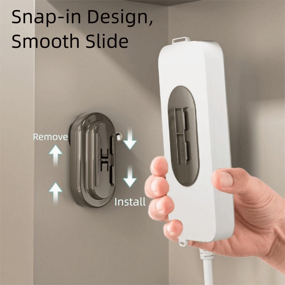 Punch-Free Wall Socket Holder Sliding Design Cable Management Hanging Power Socket Stand  Home