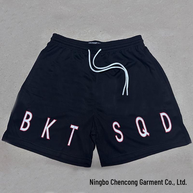 BKTSQD Unisex Quick-Dry Mesh Sports Shorts for Running, Basketball, and Swimming