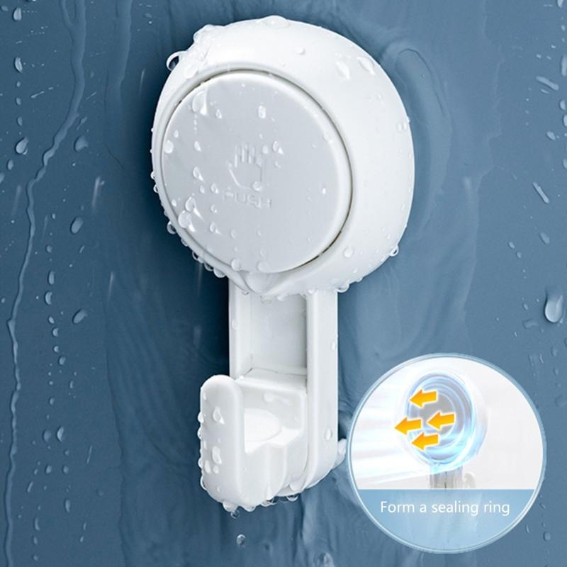 4er-Pack Hochfeste Vakuum-Saug-Duschhaken Effiziente Badezimmer-Wandhänger für Handtücher, Bademäntel, Küchenutensilien