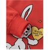 27Home Autumn and Winter Children's Clothing Kidsren's Sweatshirt New Year's Clothing Red Girls' Fleece Top Baby Rabbit Clothes