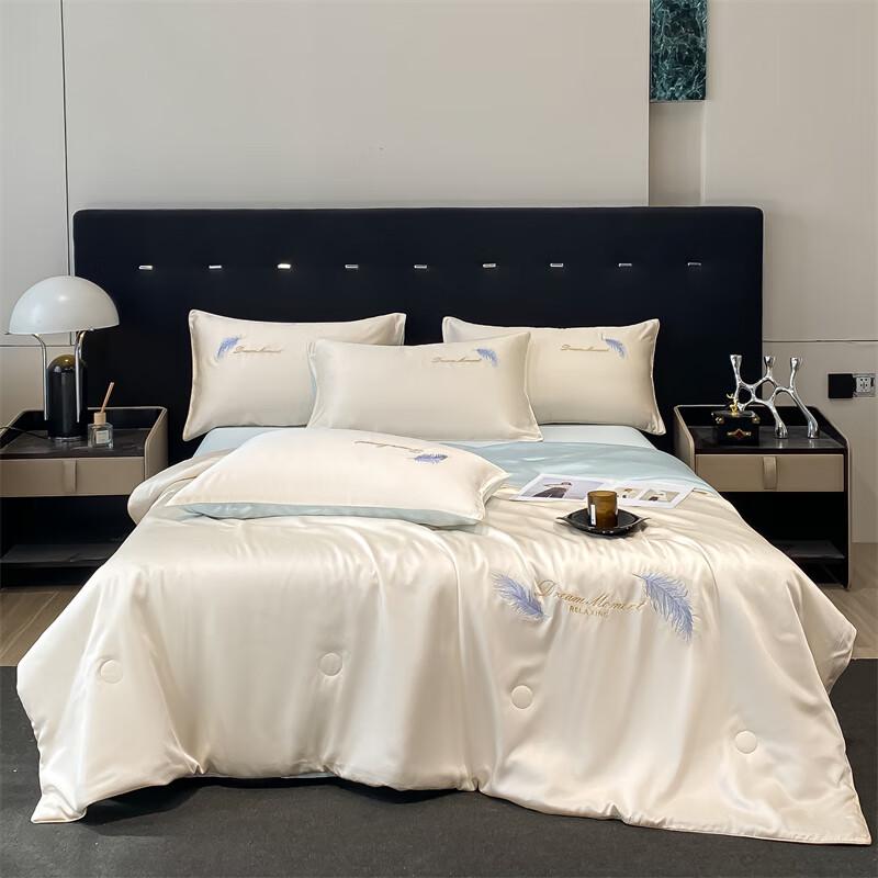 

Aosmeng Ice Silk Embroidered Summer Quilt