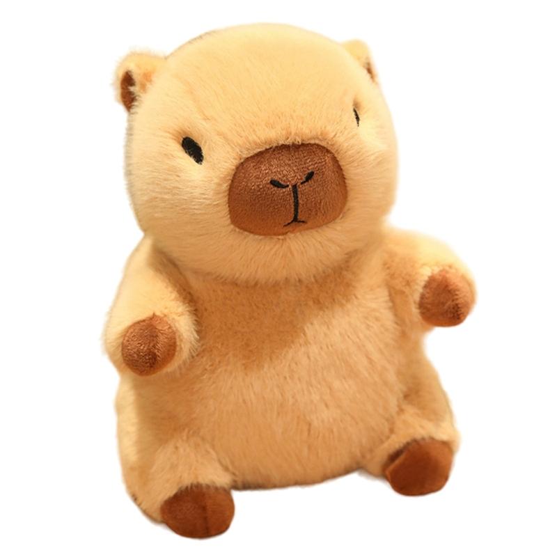 

Plush Capybara Toy for Kids Cosplay Stuffed Animals Toy Throw Pillow Children Room Decorations NonDeform Soothing Doll