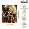 Egyptian Queen Print Flannel Throw Blanket Reversible Easy Care Home Office Travel Gift