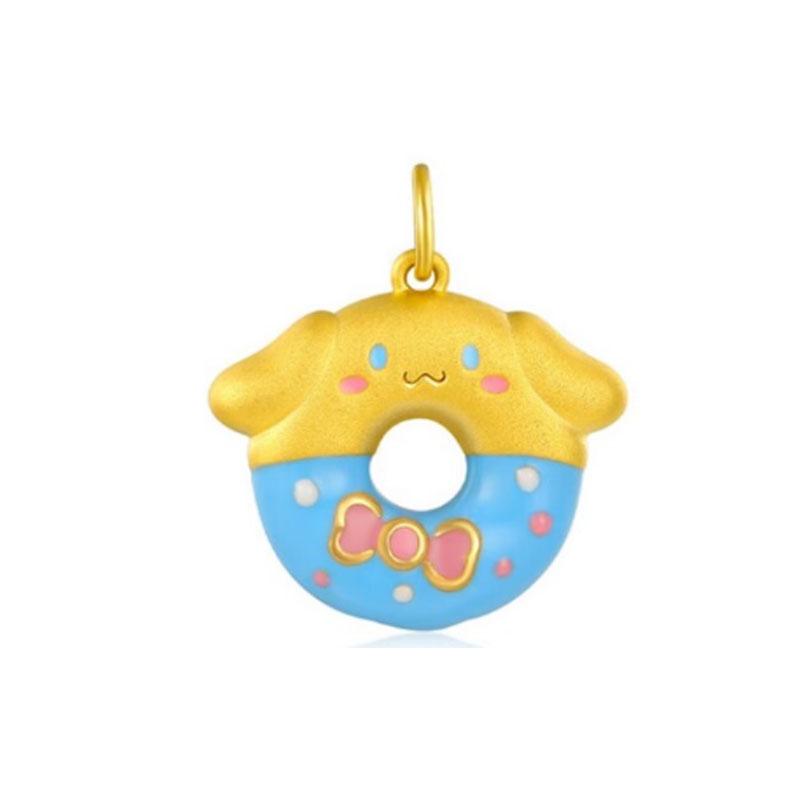 Brand New Miniso Sanrio Bead Components Copper Metal Stitch Hello Kitty Kuromi Charm Bead Component Compatible With Authentic Original Bracelet High